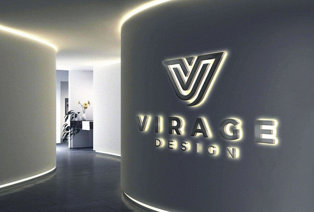 3D Backlit Logo on a client storefront